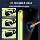 ] Privacy Screen Protector For Google Pixel 10, 9H Hardness Tempered Glass Protective Film [2+2 Pack] Camera Lens Protector [Full Coverage] [Anti-Spy] [Scratch-Resistant] For Pixel 10