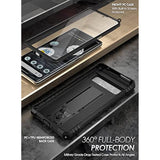 Revolution Case Compatible With Pixel 7 Pro 5G, Full Body Rugged Shockproof Protective Cover Case With Kickstand, Built-In Screen Protector Work With Fingerprint Id, Black