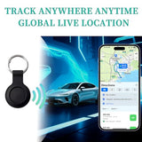 2 Pack Gps Tracker And 2 Keychains For Vehicles Work With Find My (Ios Only) Real Time Hidden Mini Car Locator Tracking Global Coverage Device No Monthly Fee Or Subscription No Sim Card Required