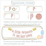 Little Princess Banner Baby Shower Decorations Crown Welcome Baby Supplies