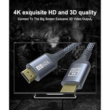 4K Hdmi Cable 25Ft, 18Gbps High Speed Hdmi 2.0 Cable Nylon Braided Cable 4K 60