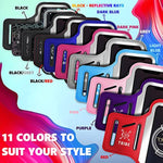 Running Phone Holder Armband. Iphone & Galaxy Cell Phone Sports Arm Bands For Women, Men, Runners, Jogging, Walking, Exercise & Gym Workout. Fits All Smartphones. Adjustable Strap, Cc/Key Pocket