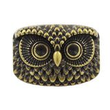 10 Pieces Owl Totem Metal Shank Buttons 22Mm (Matte Black)