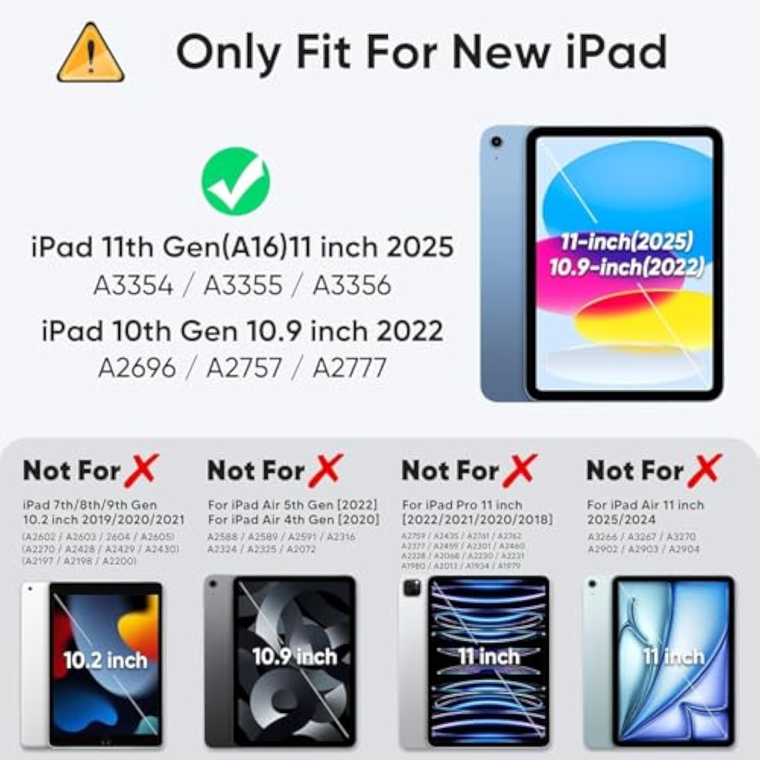 Ipad 10Th Generation Case 10.9 Inch With Screen Protector Pen Holder | Ipad 10