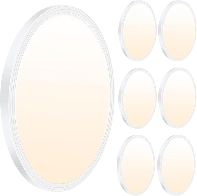 6 Pack 12 Inch LED Ceiling Lights 3200LM 3CCT Slim Surface Mount Fixtures