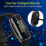 3Pack Screen Protector Compatible With Fitbit Inspire 3, Tpu Rugged Bumper Case Cover Allaround Protective Plated Bumper Shell Accessories For Inspire 3 Smartwatch