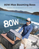 Soundcore Boom 2 By Anker, Outdoor Speaker, 80W, Subwoofer, BassUp 2.0, 24H Playtime, IPX7 Waterproof, Floatable, RGB Lights, USB-C, Custom EQ,