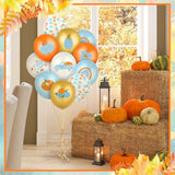 100Pcs Blue Little Pumpkin Balloons 12 Inch Fall Baby Shower Birthday Party Decor