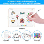 Stylus Pen For Apple Ipad Pencil - Ipad Pen 10Th 9Th 8Th 7Th 6Th Gen Palm Rejection For Apple Pencil 2Nd Generation Compatible 2018-2024 Ipad Mini 6Th 5Th Air 5Th 4Th 3Rd Ipad Pro 11-12.9 Inch