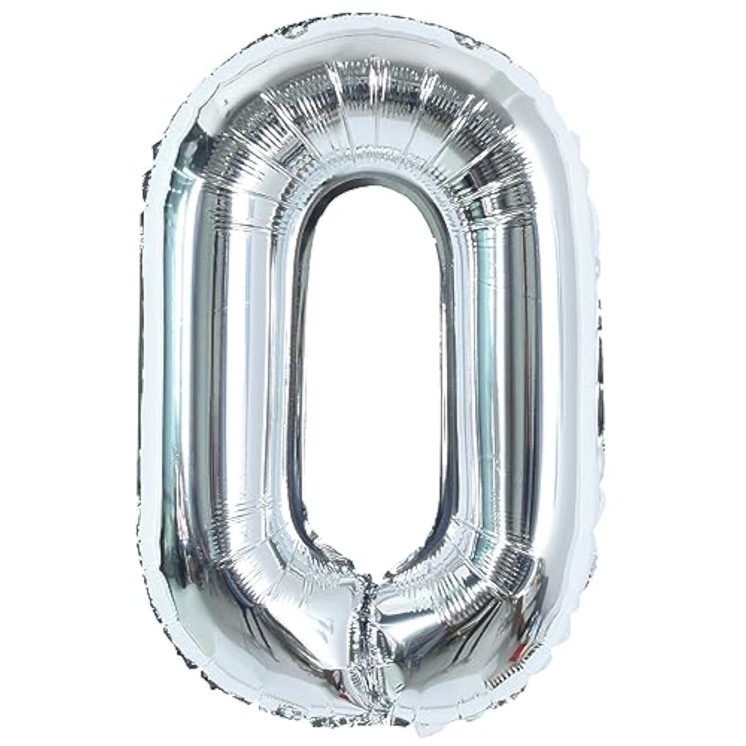 40" Silver Letter O Foil Balloon – Large Helium Mylar Balloon for Birthday & Anniversary Decorations