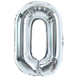 40" Silver Letter O Foil Balloon – Large Helium Mylar Balloon for Birthday & Anniversary Decorations