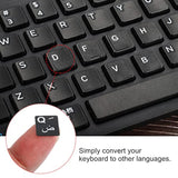 Arabic Keyboard Layout Stickers, 2 Pack Universal Keyboard Replacement Cover F