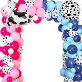 Cow Balloons Garland Arch Kit For Cowboy Cowgirl Themed Gender Reveal