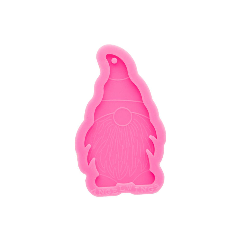 Lovely Cartoon Man Gnome Keychain Silicone Resin Mold With Hole Epoxy