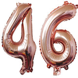 40Inch Rose Gold Foil 46 Helium Jumbo Digital Number Balloons, 46Th Bi