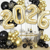 40In 2026 Light Gold Balloons Champagne New Year Party Decorations
