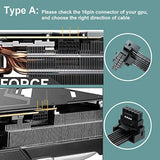 Pci-E 5.0 12Vhpwr 16Pin Right Angle Adapter Female To Male Extension Cable, 16Awg 600W 12Vhpwr 90 Degree Adapter For Graphic Card Gpu 12+4Pin Rtx 3090Ti 4070Ti 4080 4090 (Type A)