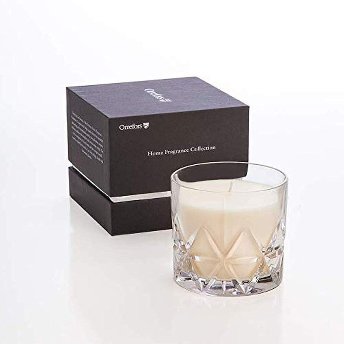 Orrefors Peak Candle, Woodland Vanilla, 3.4" X 3.6"