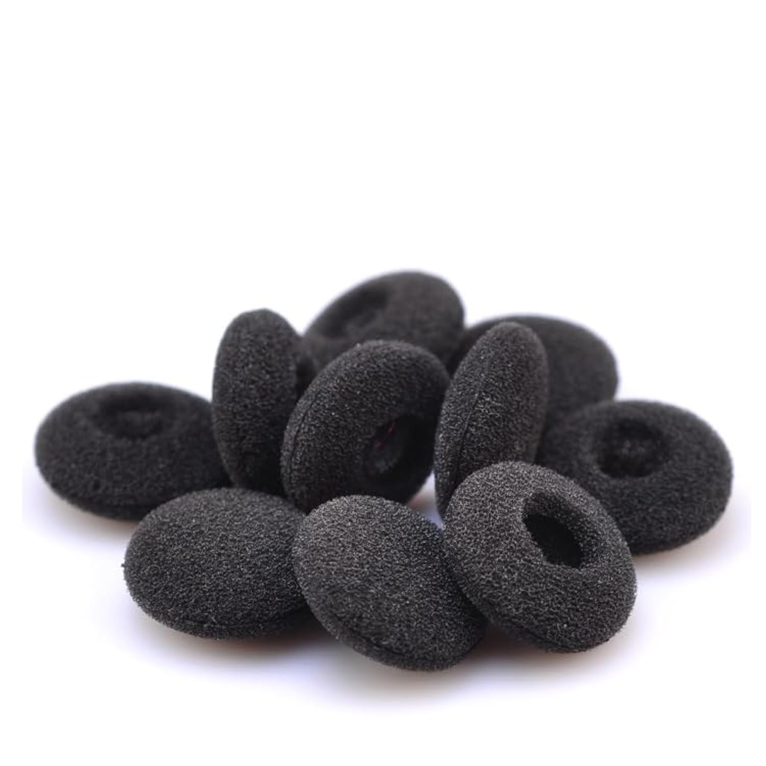 Replacement Silicone Earbud Tips Compatible With 15 Mm Outer Diameter In-Ear Headphones, Soft In-Ear Eartips Covers For Wired Headphones, Travel And Daily Use, 5 Pairs (Black)