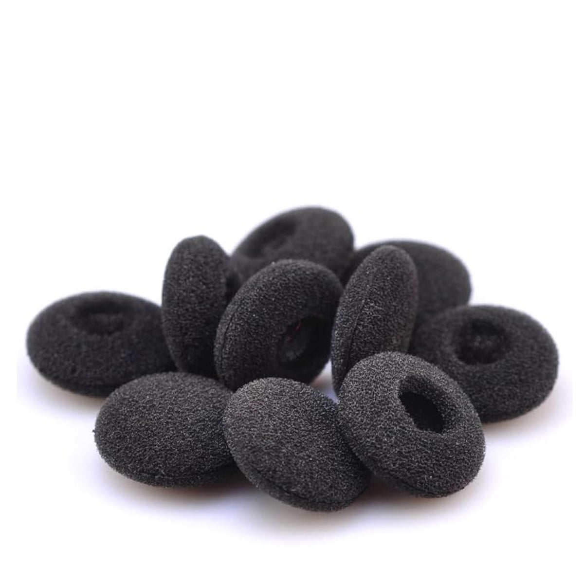 Replacement Silicone Earbud Tips Compatible With 15 Mm Outer Diameter In-Ear Headphones, Soft In-Ear Eartips Covers For Wired Headphones, Travel And Daily Use, 5 Pairs (Black)