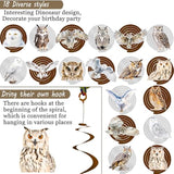 Owl Theme Hanging Swirls For Birthday Party, Baby Shower, Woodland Animal Party Decorations, Ceiling Streamers