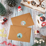 1000Pcs Christmas Stickers 1.5" Xmas Winter Woodland Animal Snowman Pine Tree Stickers Self-Adhesive Label Decals For Envelopes Cards Gifts Decor Party Supplies, 8 Designs