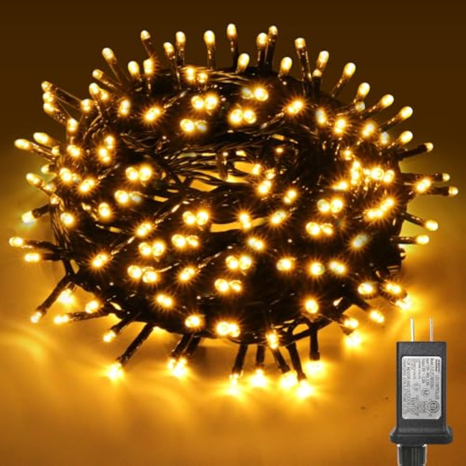 Christmas Tree Lights, 65Ft/20M 200 Led Christmas Lights Plug In, 8 Modes Waterproof Outdoor Christmas Lights For Outsid