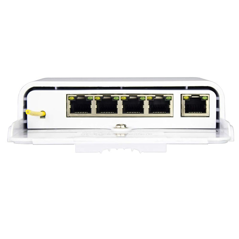 5 Port Outdoor Poe Switch/Extender/Booster, 60W 48V 10/100/1000M Poe Passthrou