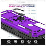 For G Pure Case, Moto G Power 2022 / G Play 2023 Case With Tempered Glass Screen Protector, [-Grade] Case Cover With Magnetic Kickstand G Play 2023, Purple