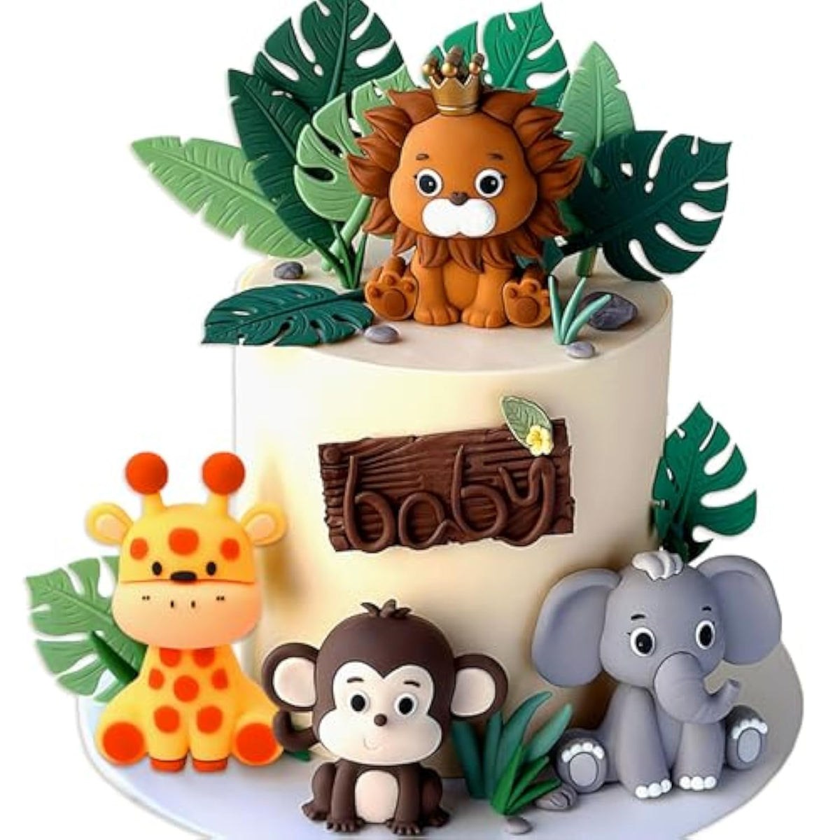 Jungle Baby Shower Cake Decoration Safari Animals Decoration Wild One Cake Decoration Two Wild Cake Topper Giraffe Monkey Cake Topper