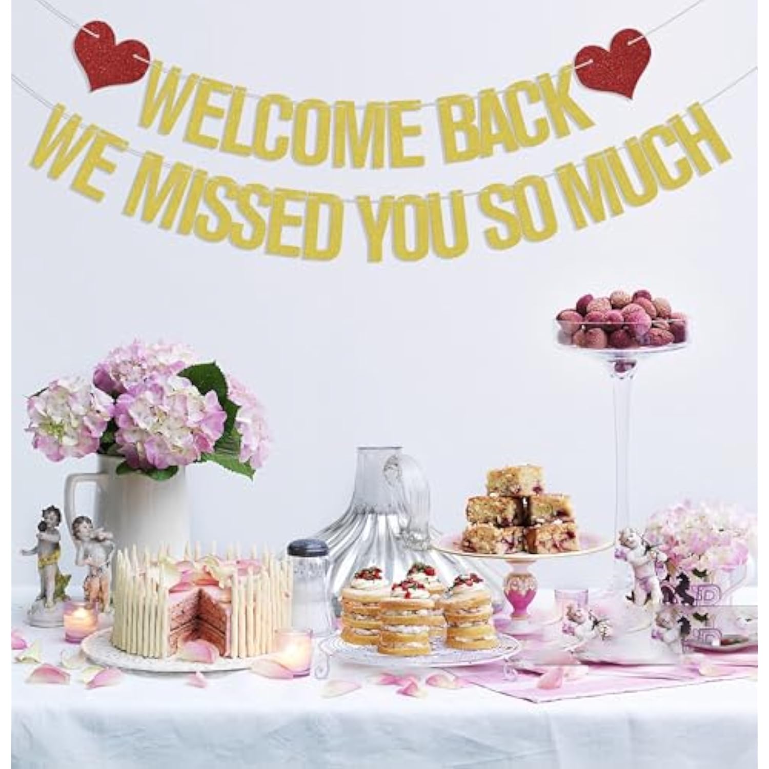 Welcome Back We Missed You So Much Banner Family Welcome Home Decoration