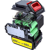 Dcb609 Battery Replacement For Dewalt 60V Battery, Dcb609 Dcb606 Dcb612 180Wh Battery 2 Packs