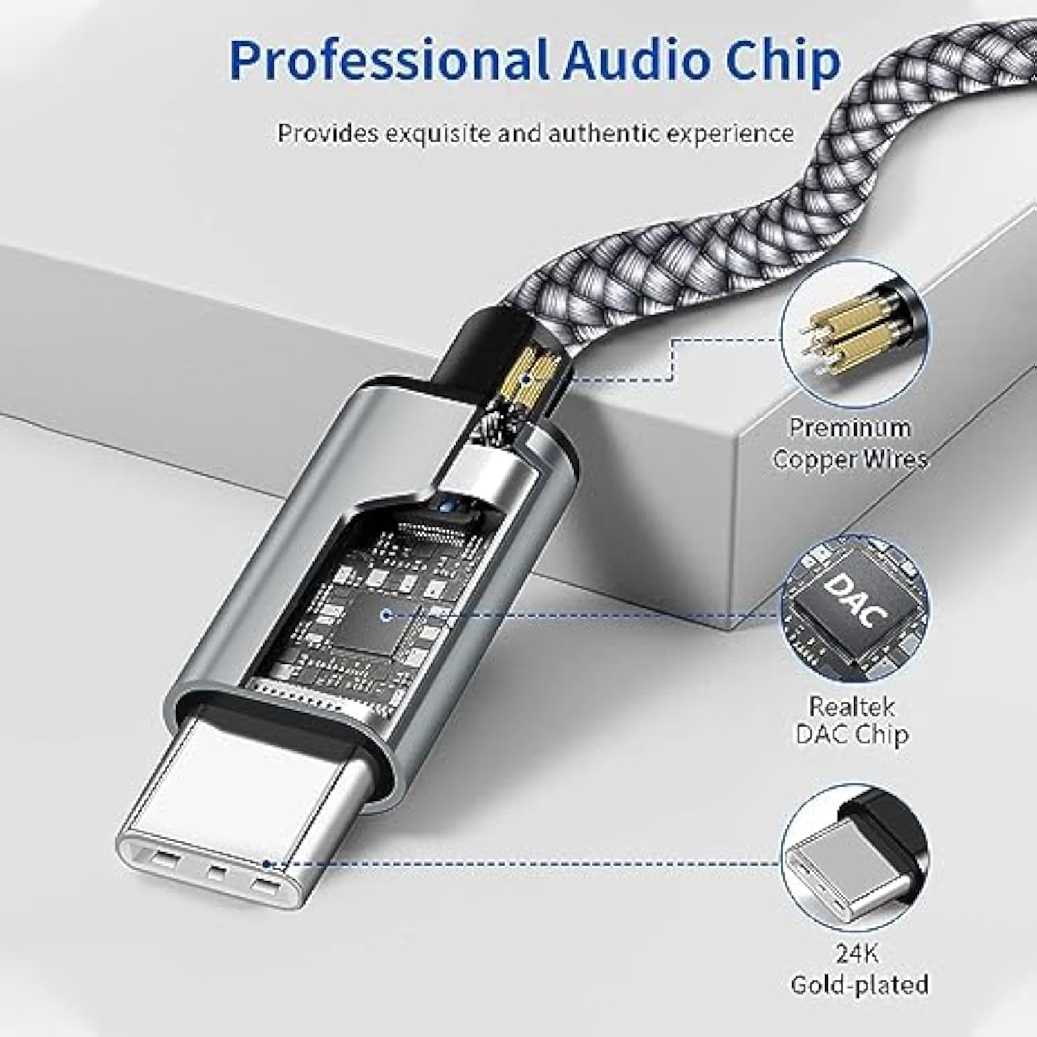 Usb C To 3.5Mm Aux Audio Cable With Charging, 2 In 1 Usb C To 3.5Mm Car Stereo Headset Audio Cable With Pd 18W Charging Compatible With Iphone 16/15, Samsung Galaxy S25/S24/S23/S22+, Google Pixel 8 7