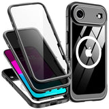 Magnetic For Iphone 17 Air Case, [Compatible With Magsafe] Built-In 9H & Privacy Screen Protector, [Military Grade Protection] Shockproof Anti Spy For Iphone 17 Air Phone Case, Black