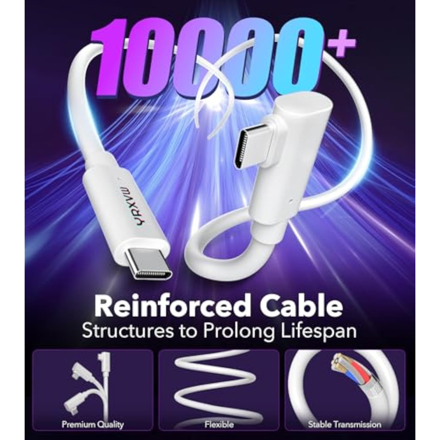 Link Cable 16Ft Compatible With Meta/Oculus Quest 3S, Quest 3, Quest 2/Pro, Pico 4 Accessories Vr Headsets, Charging Cord And High Speed Data Wire, Charging Cable For Steam Gaming Pc (16Ft)