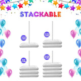 4 Pack Water Weight Bags For Balloon Column Stand And Balloon Arch, Square Thickened Water Fillable Base For Party Supplies Accessories (Each 10 Lb Weight)