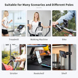 Phone Holder Mount Magnetic Accessories: Fitness Equipment Gym Motorcycle Handlebar, Exercise Bike, Treadmill, Stroller, Cart, For Magsafe 16 15 14 13 12 Plus Pro Max & All Phone Stand Clamp