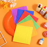 240-Piece Rainbow Party Tableware Set - Plates, Napkins, Cups for 60 Guests