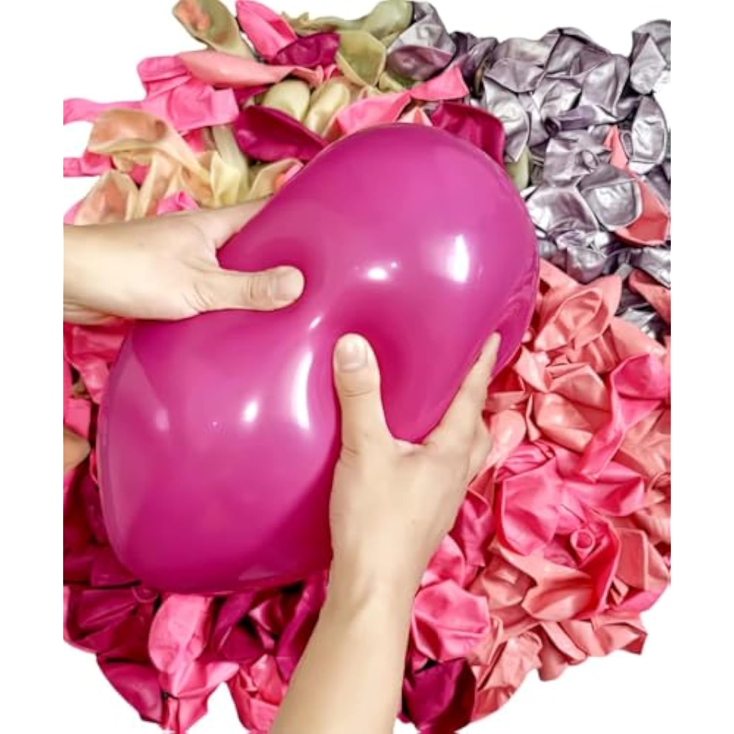 300 Pcs Pink Balloons 12 Inch Different Shades Of Pink Party Balloon Set, Suitable For Wedding, Graduation, Birthday Party Various Event Decorations