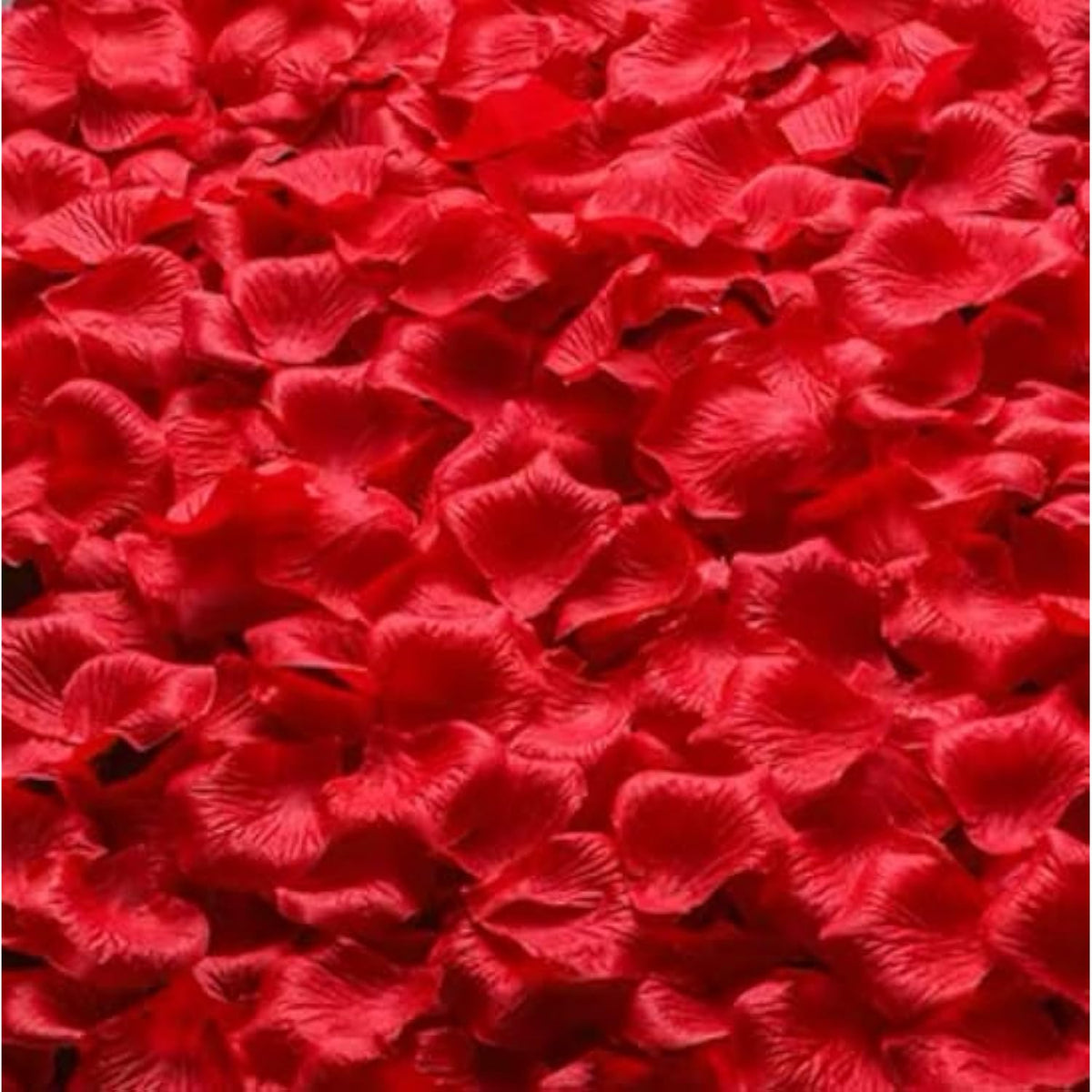 3200 Pcs Artificial Fake Pink Rose Petals For Wedding, Romantic Night For Her/Him Set, Engagement, Flower Decorations, Event, Party, In Bulk (Red, 3200Pcs)