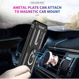 For Samsung Galaxy S9 Plus Case, Galaxy S9+ Plus Case With [2 Pack] 3D Curved Screen Protector, [Military-Grade] Magnetic Ring Stand Protective Phone Case Covers For S9 Plus [Not Fit S9], Black