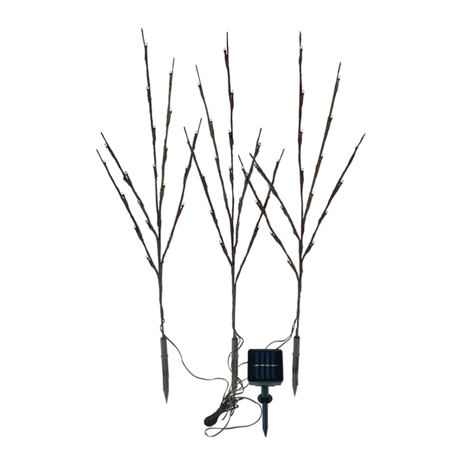 60 Leds Solar Powered Artificial Branch Lights Twig Lights Lighted Willow Branch For Christmas Thanksgiving Home Party D