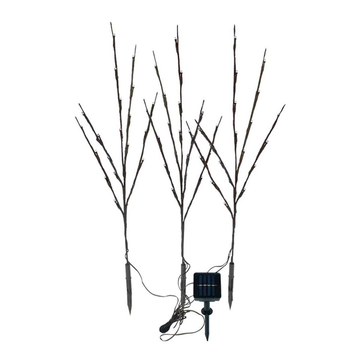 60 Leds Solar Powered Artificial Branch Lights Twig Lights Lighted Willow Branch For Christmas Thanksgiving Home Party D