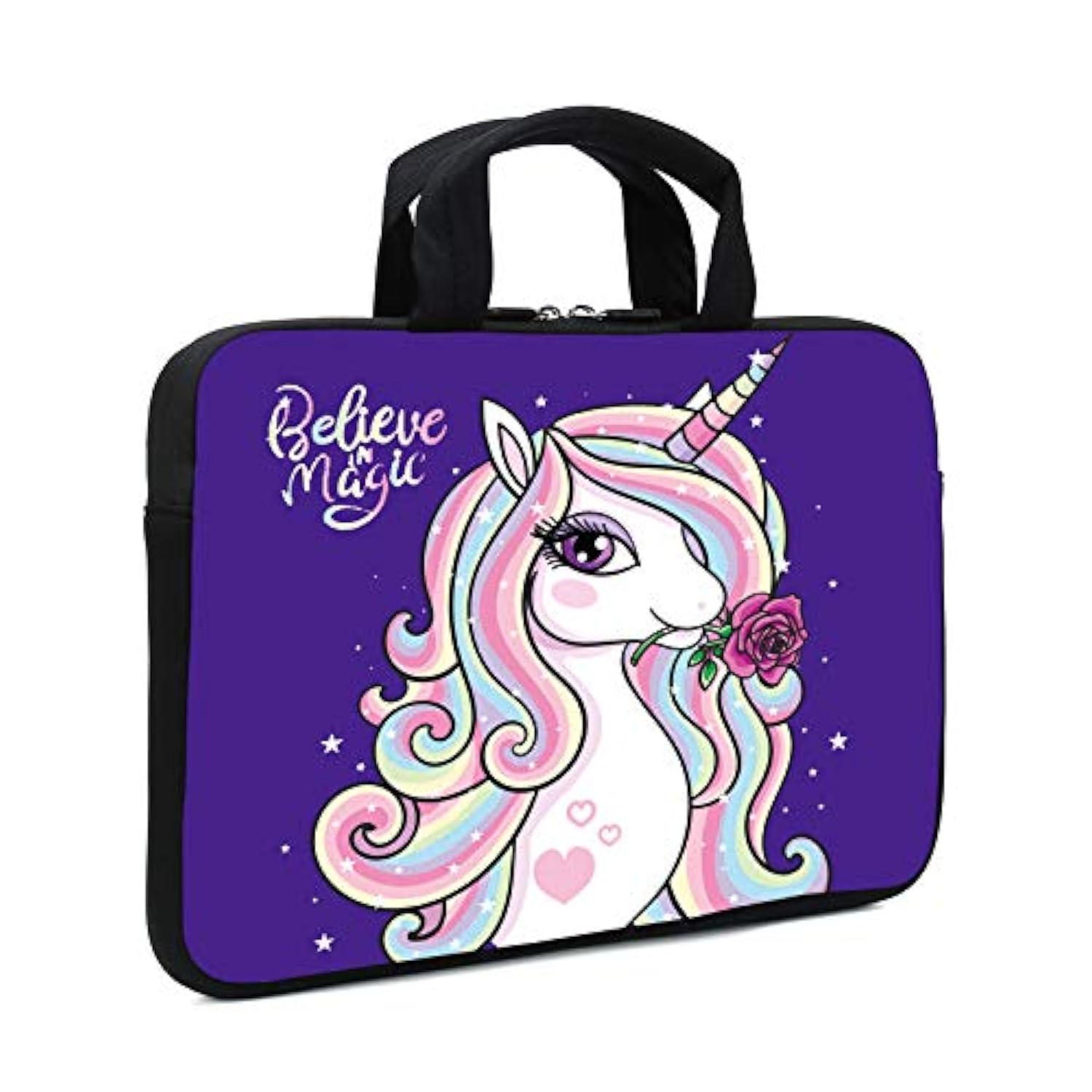 Laptop Sleeve Case 11.6" 12.1 Inch Neoprene Laptop Sleeve/Notebook Computer Pocket Case/Chromebook Case/Tablet Briefcase Carrying Bag Compatible For Men? Women ?Boys? Girls (Cute Unicorn)