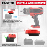 Battery Adapter For Dewalt & For Milwaukee To Bauer Battery Adapter Use For Bauer 20V Cordless Power Tool (Adapter Only)