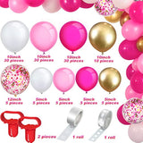 129 Pieces Valentine'S Day Balloon Arch Kit Include Latex Balloons Con