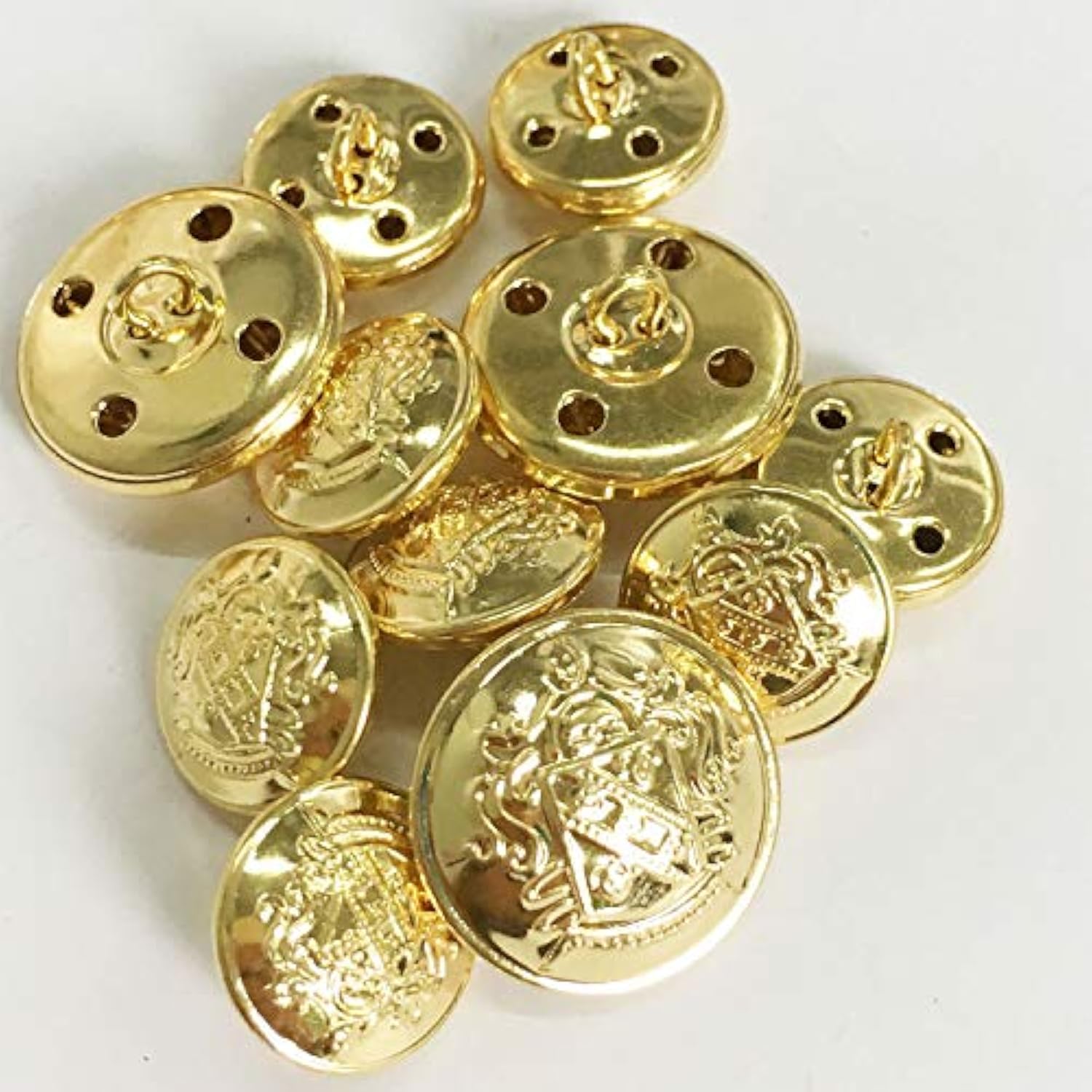 Vintage Metal Button Brass High-Grade Buttons For Jeans, Coat, Blazer,
