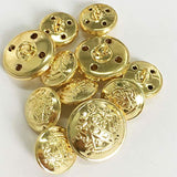 Vintage Metal Button Brass High-Grade Buttons For Jeans, Coat, Blazer,