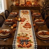 3D Pumpkin Light & 40 LED 2 Pack Thanksgiving Garland Fall Decor Total 13FT