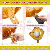 Baseball Party Balloons, Foil Mylar Glove Jumbo Balloons for Baby Shower & Birthday